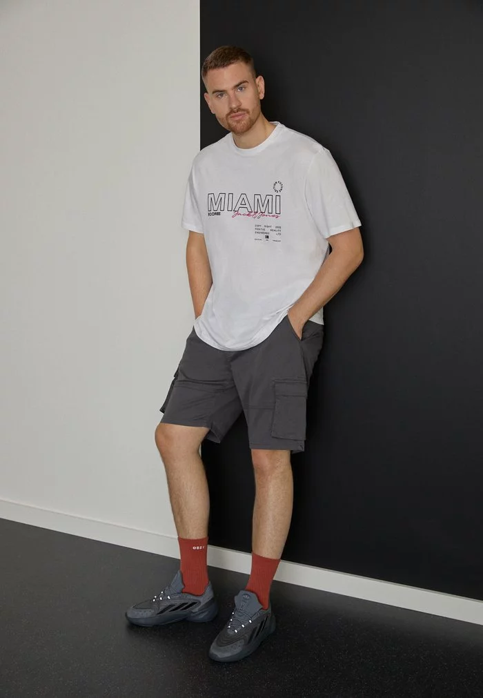 Only & Sons ONSCAM CARGO - Short - Grey 1 Only & Sons ONSCAM CARGO - Short - Grey