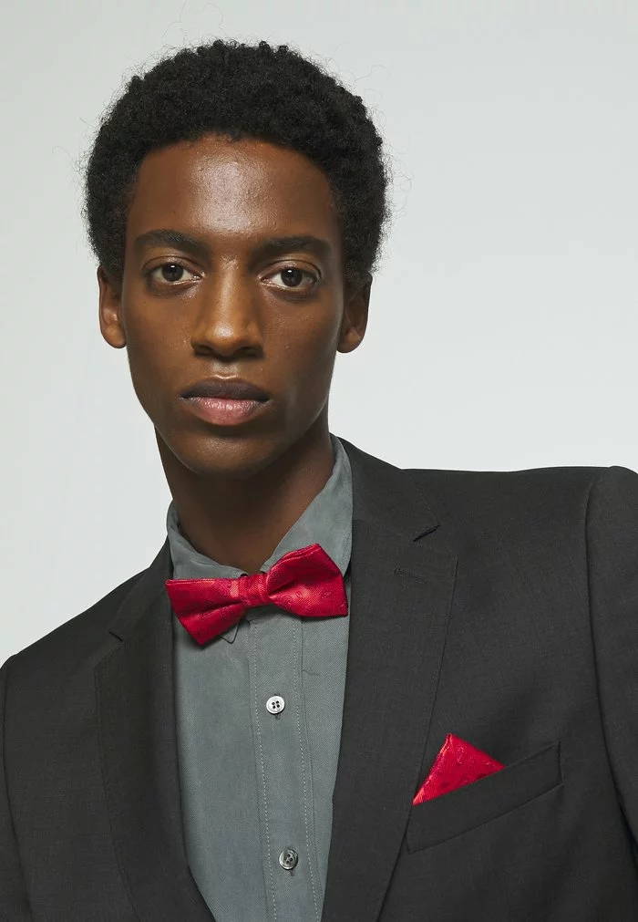 Only & Sons ONSTAJ PATTERN BOWTIE SET - Mouchoir De Poche - Pompeian Red 1 Only & Sons ONSTAJ PATTERN BOWTIE SET - Mouchoir De Poche - Pompeian Red