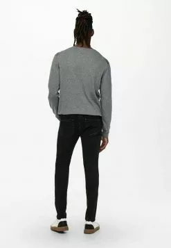 Only & Sons SKINNY FIT ONSWARP LIFE - Jeans Skinny - Black Denim -Only & Sons Soldes Boutique d6c2baa64522423ea43406fbd1028364