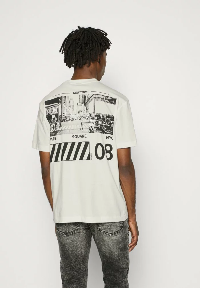 Only & Sons ONSGU TEE - T-shirt Imprimé - Star White 3 Only & Sons ONSGU TEE - T-shirt Imprimé - Star White – Image 3