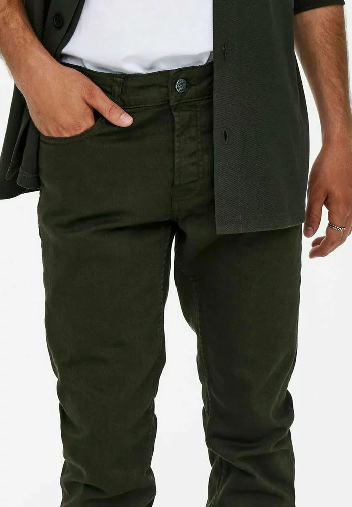 Only & Sons ONSLOOM LIFE TWILL - Jean Slim - Peat 4 Only & Sons ONSLOOM LIFE TWILL - Jean Slim - Peat – Image 4