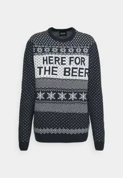 Only & Sons ONSX MAS GRUMPY BEER - Pullover - Dark Navy -Only & Sons Soldes Boutique dacb68add3e84d2e8e1db65640136ffa