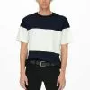 Only & Sons T-shirt Imprimé - Dark Navy/white