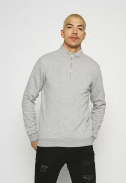 Only & Sons ONSCERES LIFE HALF ZIP - Sweatshirt - Light Grey Melange