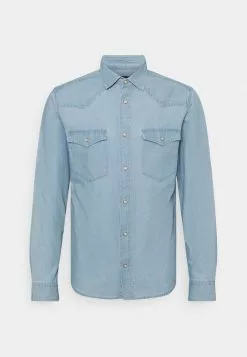 Only & Sons ONSSILAS LIFE CHAMBRAY - Chemise - Light Blue Denim -Only & Sons Soldes Boutique dc6047af814c4be19517118573714a8e