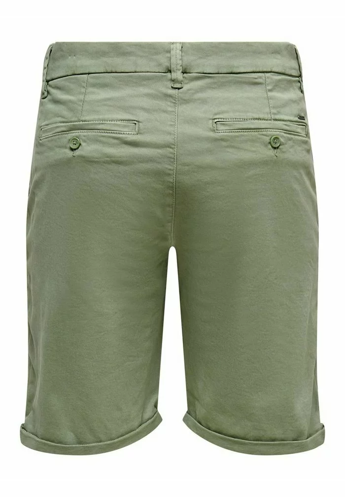 Only & Sons ONSPETER OVERDYED - Short - Oil Green 6 Only & Sons ONSPETER OVERDYED - Short - Oil Green – Image 6