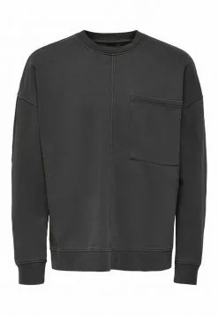 Only & Sons Sweatshirt - Black -Only & Sons Soldes Boutique deb519f0b74e42d4a5e89de0d551b656