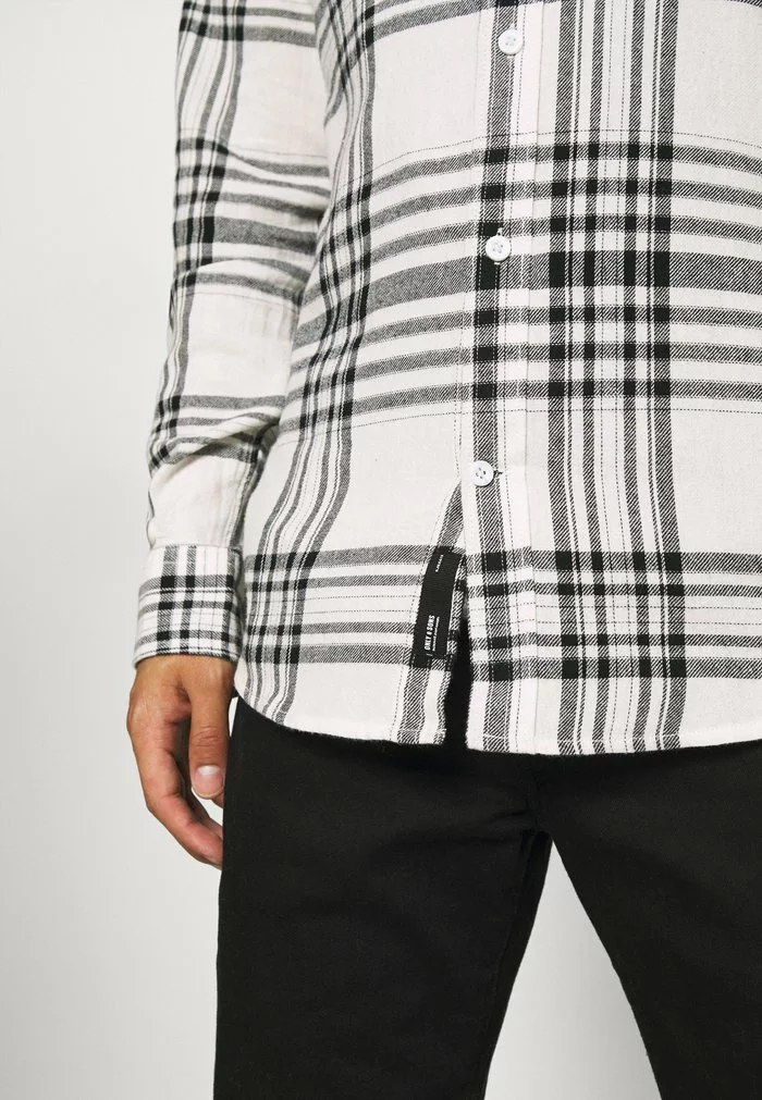 Only & Sons ONSNATE LIFE CHECK SHIRT - Chemise - Star White 6 Only & Sons ONSNATE LIFE CHECK SHIRT - Chemise - Star White – Image 6
