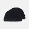 Only & Sons ONSSHORT BEANIE 2 PACK - Bonnet - Black