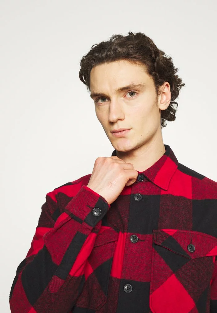 Only & Sons ONSMILO LIFE CHECK - Chemise - Fiery Red 4 Only & Sons ONSMILO LIFE CHECK - Chemise - Fiery Red – Image 4