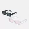 Only & Sons ONSSUNGLASS 2 PACK UNISEX - Lunettes De Soleil - Black/black /pink/transparent