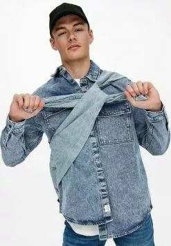 Only & Sons Chemise - Blue Denim -Only & Sons Soldes Boutique e1b8cff810ce4f2a9ac609223e054001