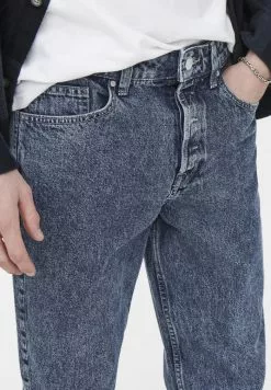 Only & Sons ONSEDGE - Jean Droit - Blue Denim -Only & Sons Soldes Boutique e28329c0672e46cc80f30c3212e99923