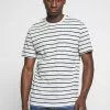 Only & Sons ONSMEL LIFE STRIPE TEE - T-shirt Imprimé - Light Grey