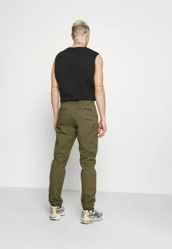 Only & Sons ONSCAM AGED CUFF - Pantalon Classique - Olive Night -Only & Sons Soldes Boutique e2e4e50852614656ad5cda4baba237d2