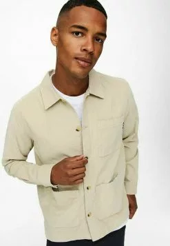 Only & Sons Chemise - Pelican -Only & Sons Soldes Boutique e3a531f9e80945579d8fded17f0a5e4d