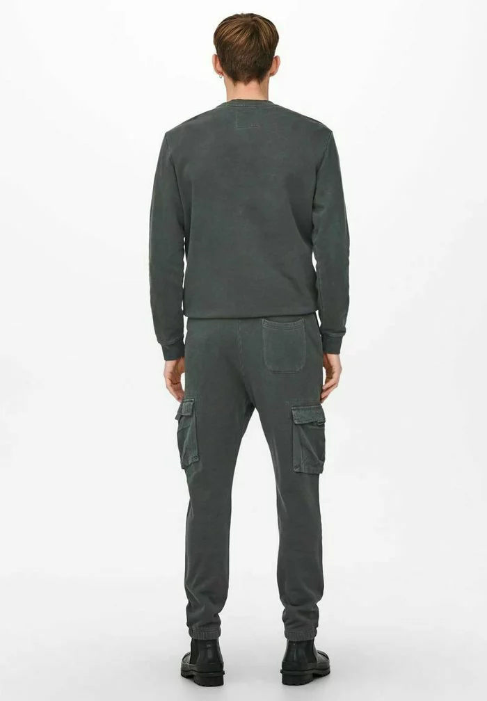 Only & Sons Pantalon Cargo - Grey Pinstripe 3 Only & Sons Pantalon Cargo - Grey Pinstripe – Image 3