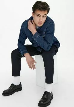 Only & Sons Veste En Jean - Blue Denim -Only & Sons Soldes Boutique e6067be03bff450ab513fe5d9cc34f21