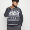 Only & Sons ONSXMAS GRUMPY BEER - Pullover - Dark Navy