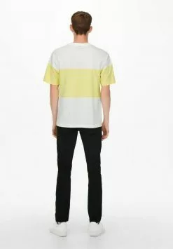 Only & Sons T-shirt Imprimé - Star White/yellow -Only & Sons Soldes Boutique e7cbe7dbd7ac47878cdd3a0ba1aeb651