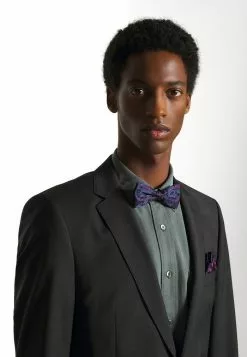 Only & Sons ONSTIMOTHY PATTERN BOWTIE SET - Mouchoir De Poche - Dark Navy/purple