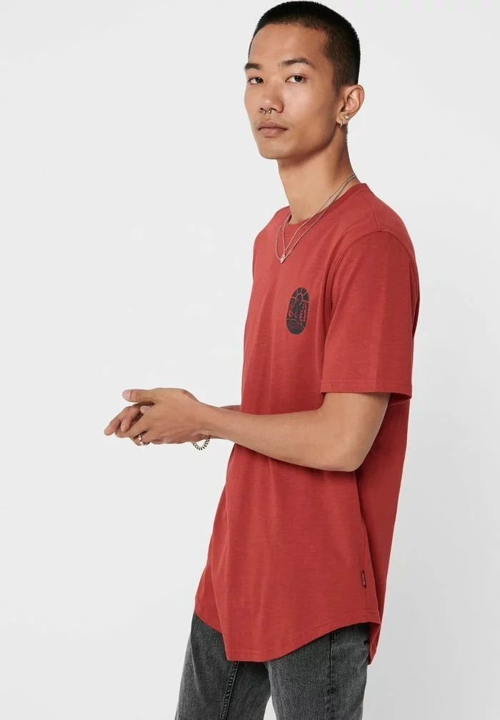 Only & Sons T-shirt Imprimé - Cinnabar 4 Only & Sons T-shirt Imprimé - Cinnabar – Image 4