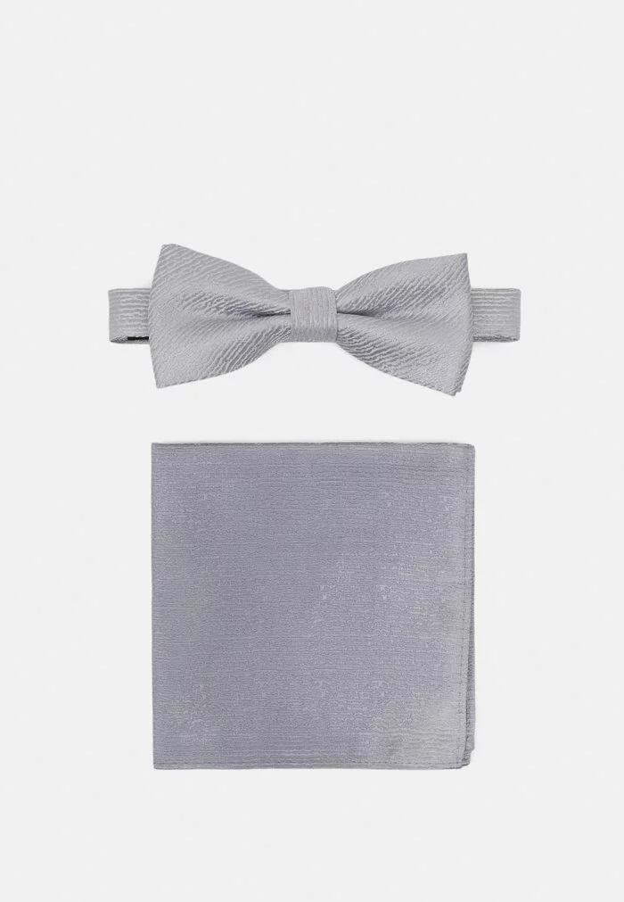 Only & Sons ONSTOBIAS PATTERN BOWTIE SET - Noeud Papillon - Quiet Grey 2 Only & Sons ONSTOBIAS PATTERN BOWTIE SET - Noeud Papillon - Quiet Grey – Image 2