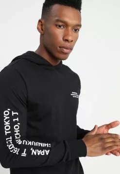 Only & Sons ONSWF DEAN TEE HOODIE - Sweat à Capuche - Black -Only & Sons Soldes Boutique ebec8b614e5545c889fdc99ffff14698