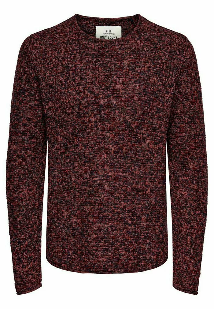 Only & Sons Pullover - Red Ochre 6 Only & Sons Pullover - Red Ochre – Image 6
