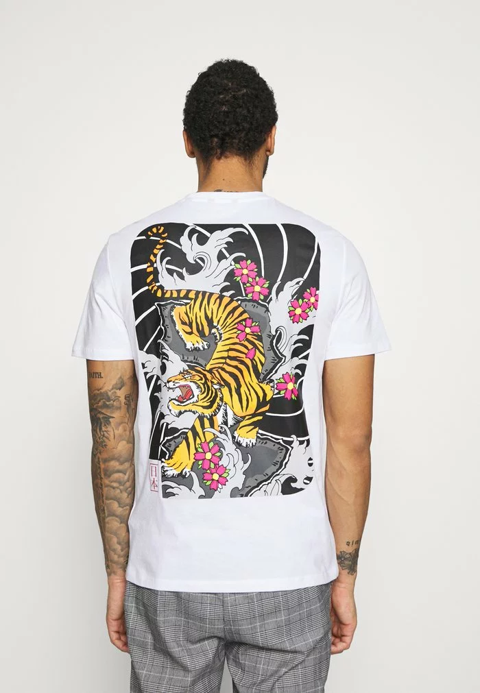 Only & Sons ONSAKI LIFE TEE - T-shirt Imprimé - White 1 Only & Sons ONSAKI LIFE TEE - T-shirt Imprimé - White