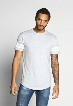 Only & Sons ONSMATT LONGY SOLID STRIPE 2 PACK - T-shirt Imprimé - White -Only & Sons Soldes Boutique ece40700984b432688e6ee859010f8c9