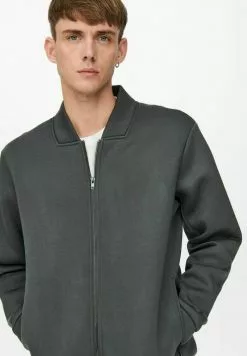 Only & Sons Sweat à Capuche Zippé - Grey Pinstripe -Only & Sons Soldes Boutique ed85627cfd0f4be29061719cb7626486