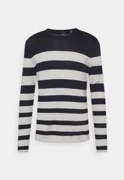 Only & Sons ONSDON STRIPED CREW NECK - Pullover - Dark Navy