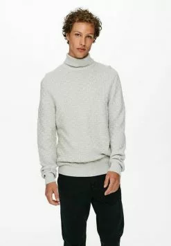 Only & Sons Pullover - Light Grey Melange