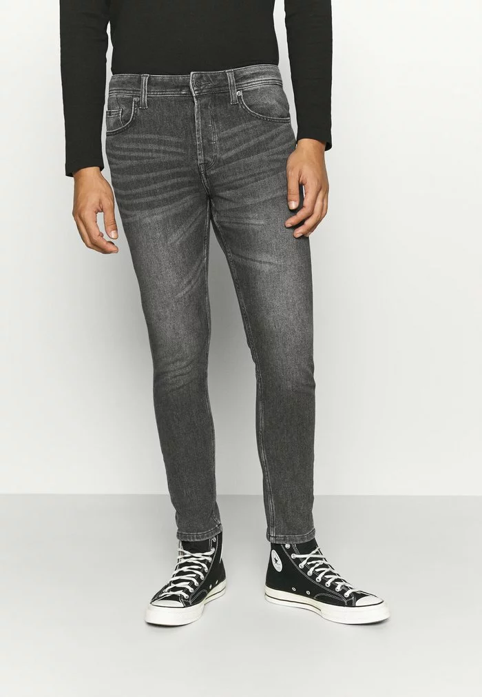 Only & Sons ONSDRAPER LIFE - Jean Slim - Grey Denim 1 Only & Sons ONSDRAPER LIFE - Jean Slim - Grey Denim
