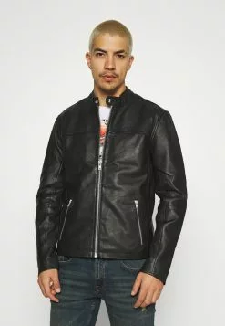 Only & Sons ONSDEAN JACKET - Veste En Cuir - Black