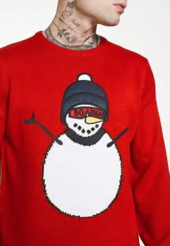 Only & Sons ONSXMAS FUNNY FRONT BADGE - Pullover - Pompeian Red -Only & Sons Soldes Boutique f44513e8333443d78122a53e26b14188