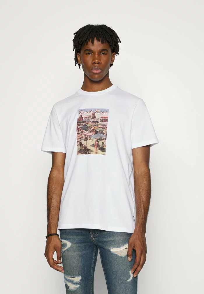 Only & Sons ONSIB REG TEE - T-shirt Imprimé - Bright White 1 Only & Sons ONSIB REG TEE - T-shirt Imprimé - Bright White