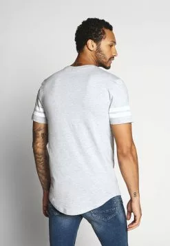 Only & Sons ONSMATT LONGY SOLID STRIPE 2 PACK - T-shirt Imprimé - White -Only & Sons Soldes Boutique f6eb1401876e46028f5046d063371688