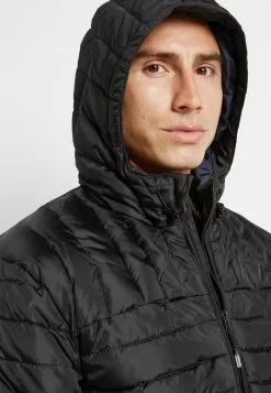 Only & Sons ONSPAUL QUILTED HOOD JACKET - Veste Mi-saison - Black -Only & Sons Soldes Boutique f7f98bb3428a411ab863702e03c7cc89