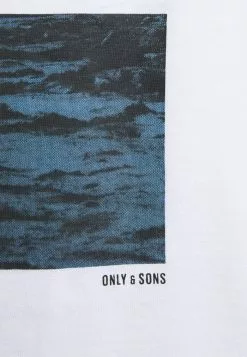 Only & Sons ONSPLAZA LIFE TEE - T-shirt Imprimé - White -Only & Sons Soldes Boutique f92c7ca547df452aa2445c78527355b3