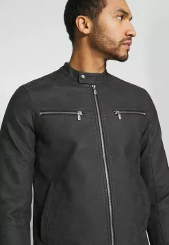 Only & Sons ONSFAVOUR JUPITER - Veste En Similicuir - Phantom -Only & Sons Soldes Boutique f999beb5f3d04d9bb1bcc2f1f31a8441