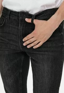 Only & Sons ONSLOOM LIFE - Jean Slim - Black Denim -Only & Sons Soldes Boutique f9e73ca47964452fa589d6bd8bbd84d6