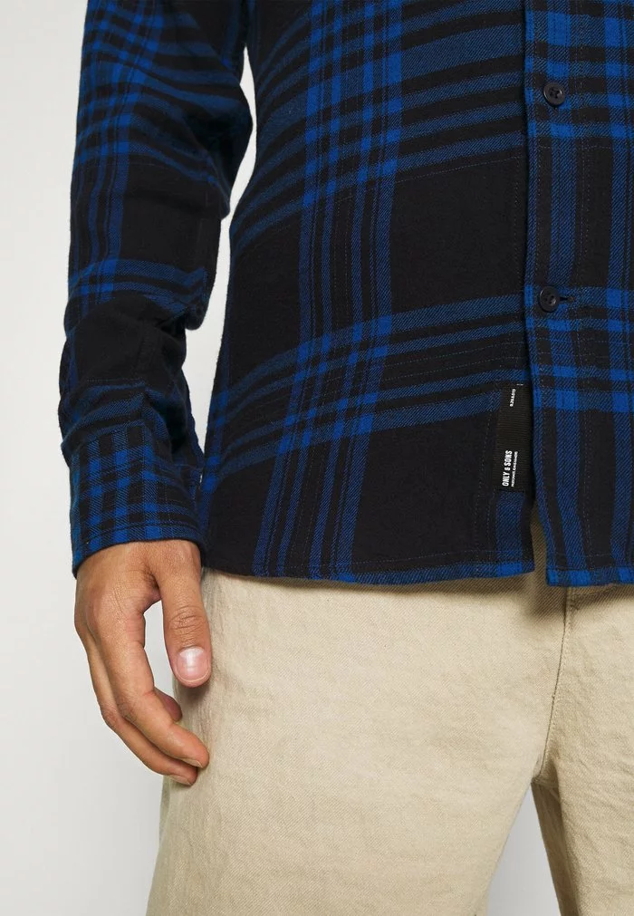 Only & Sons ONSNATE LIFE CHECK SHIRT - Chemise - Dark Navy 4 Only & Sons ONSNATE LIFE CHECK SHIRT - Chemise - Dark Navy – Image 4