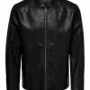 Only & Sons Veste En Similicuir - Black