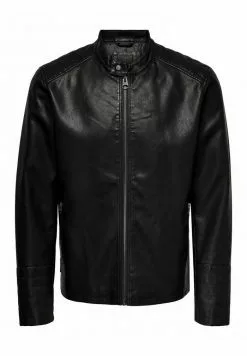 Only & Sons Veste En Similicuir - Black