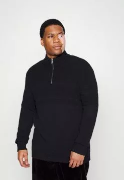 Only & Sons ONSBACE HIGH NECKHALF ZIP - Pullover - Black