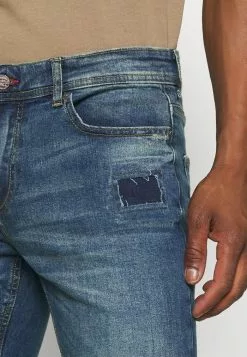 Only & Sons ONSLOOM LIFE SLIM BLUEDAMAGE - Jean Slim - Blue Denim -Only & Sons Soldes Boutique fac7863e67f74bd7a988a02d5c08fcae