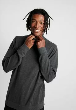 Only & Sons ONSALEX ROLL NECK - Pullover - Dark Grey Melange/solid
