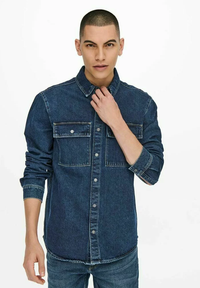 Only & Sons Chemise - Blue Denim 4 Only & Sons Chemise - Blue Denim – Image 4